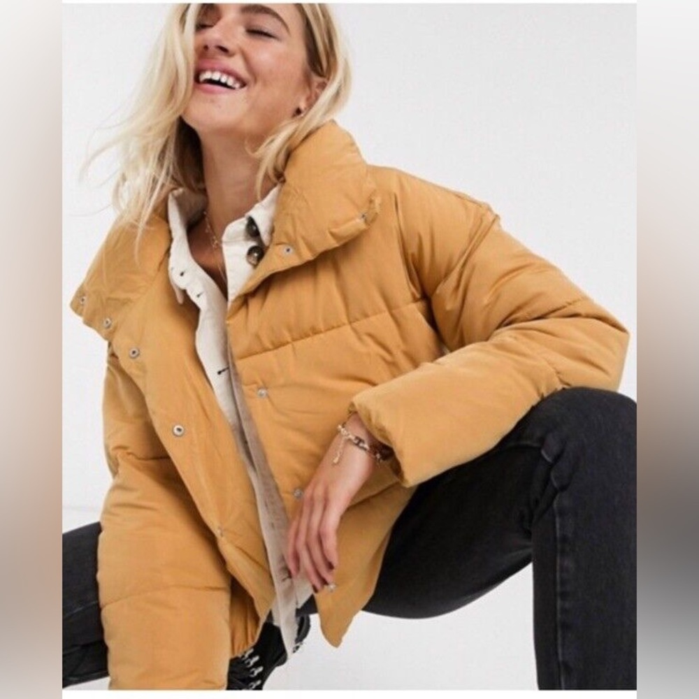 Free People | Weekender Puffer Coat | Gold
